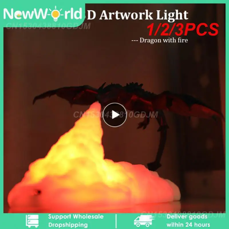 

Лампы с рисунком дракона, Ледяного Дракона, 1/2/3 шт.