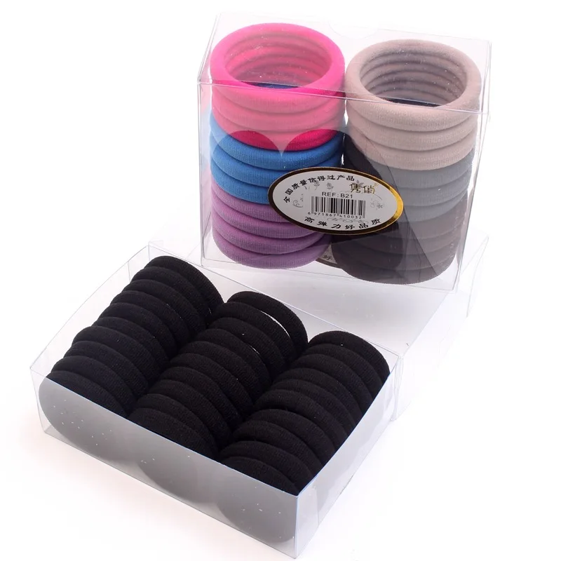

2022 New Fashion Hair Accessories, High-end Boxed Hair Rings, Seamless Towel Ring Hair Ropes, Supermarket Barcode Headwear