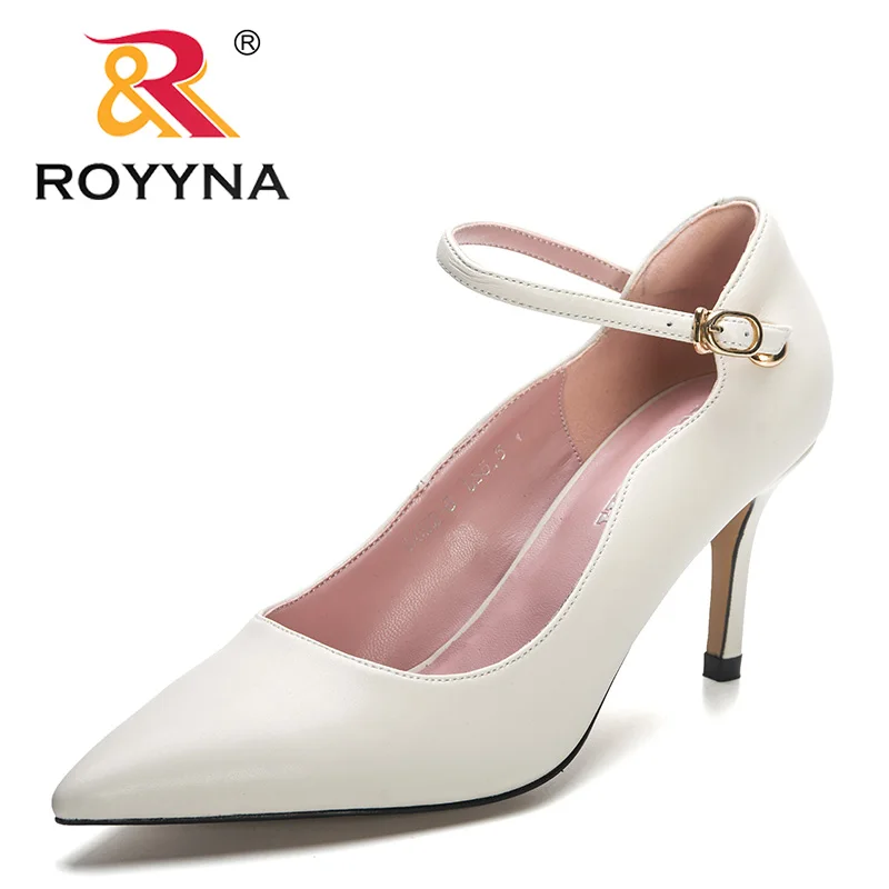 

ROYYNA 2023 новые дизайнерские Европейские стильные свадебные туфли с острым носком женские туфли из лакированной кожи на высоком каблуке женские повседневные туфли