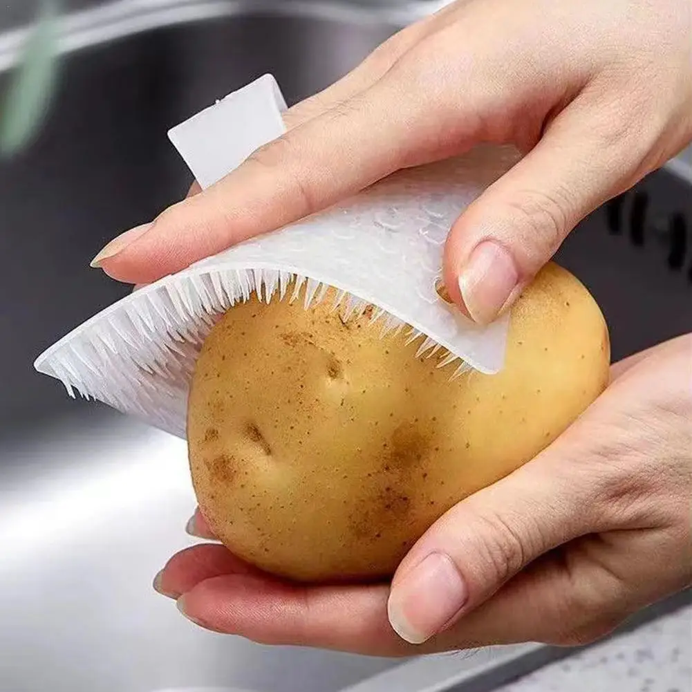 

Kitchen Cleaning Tools Silicone Dish Scrubber Crevice Vegetable Fruit Brush Clean Cleaning And Brush Accessories Household Z5d2