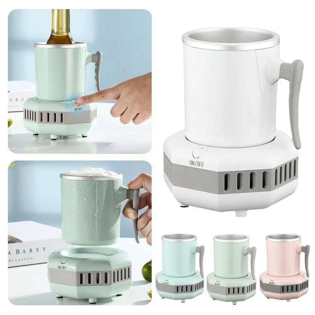 

2023 New Quick Cooling Cup Beverage Fast Cooler Cup Mini Electronic Refrigeration Cooler Portable Refrigerator For Water Dr D2n5