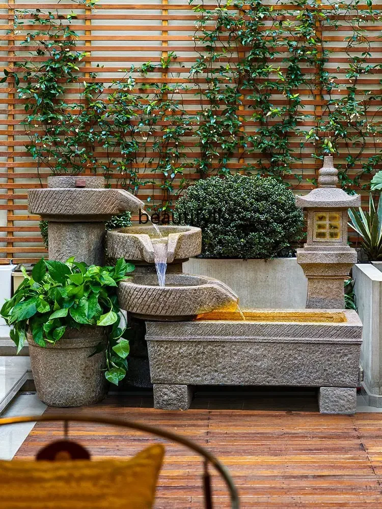 02 украшение для фонтана счастливый пол пейзаж рокарий пруд двора