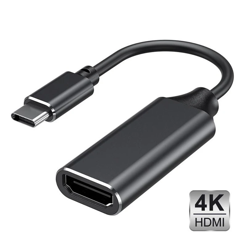 USB Type C to HDMI-Compatible Adapter Cable HD 4K Type C to HDMI Cable Converter for PC Laptop Tablet for Samsung Xiaomi Huawei