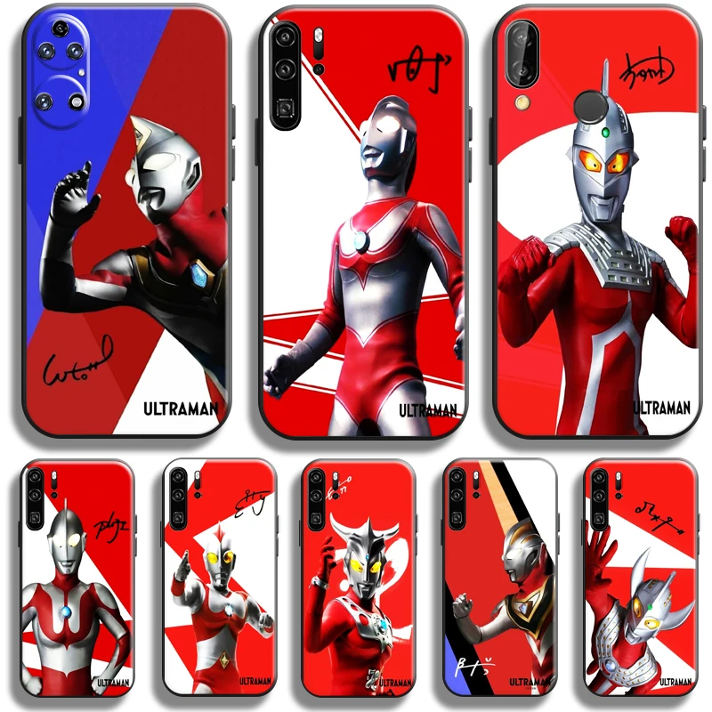 

Anime Ultraman For Huawei P50 P40 P30 P20 Pro Lite 5G Phone Case Huawei P Smart 2019 2021 Coque Back Soft Carcasa