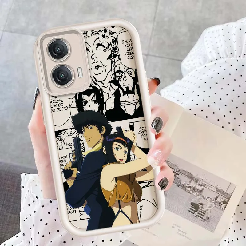 Фото Популярный чехол для телефона с изображением аниме Cowboy Bebop для Motorola MOTO Edge G85 G54 G35 G34 G32 G24 G13 E22 E14 G04 50 5G Eye Ladder №4