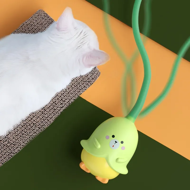 

NEW Funny Cat Stick Cat Toy Rechargeable Pet Self-healing And Automatic Amusing Cat Ball Bite Resistant Interactive Toys