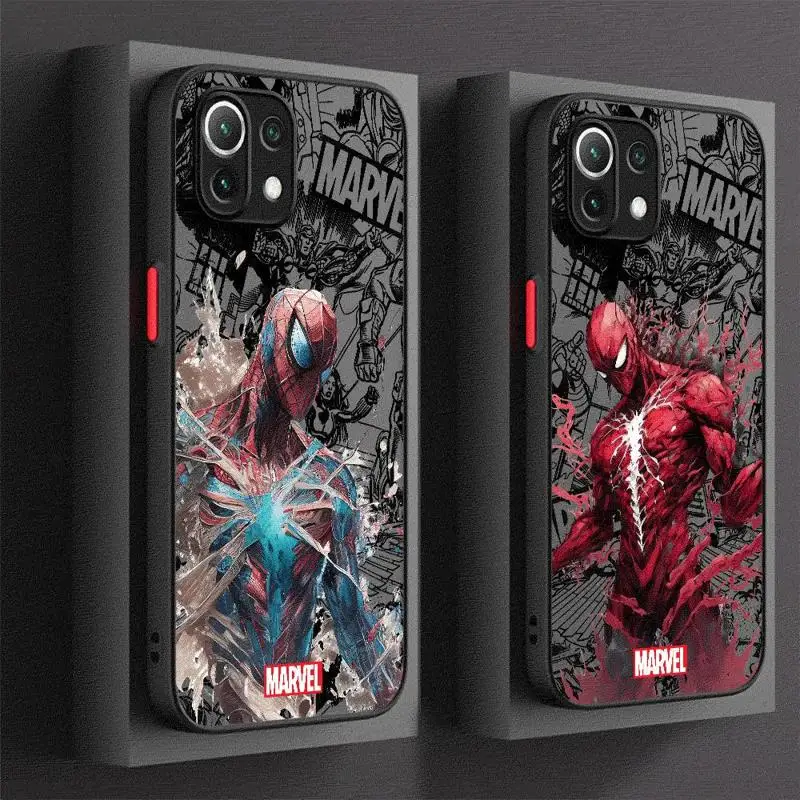 Чехол для телефона в стиле ретро Marvel Человек-паук Железный человек чехол Xiaomi Redmi