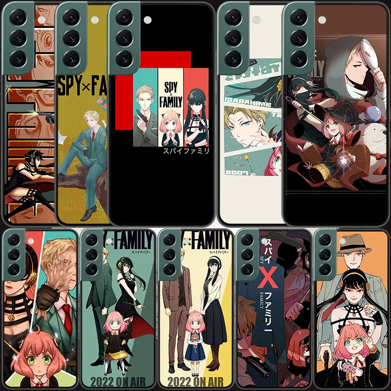 

Japan Anime Spy×Family Phone For Samsung Galaxy Note 20 Ultra 10 Lite 9 8 M11 M12 M21 M30S M31S M32 M51 M52 Case J8 J6 J4 Plus M