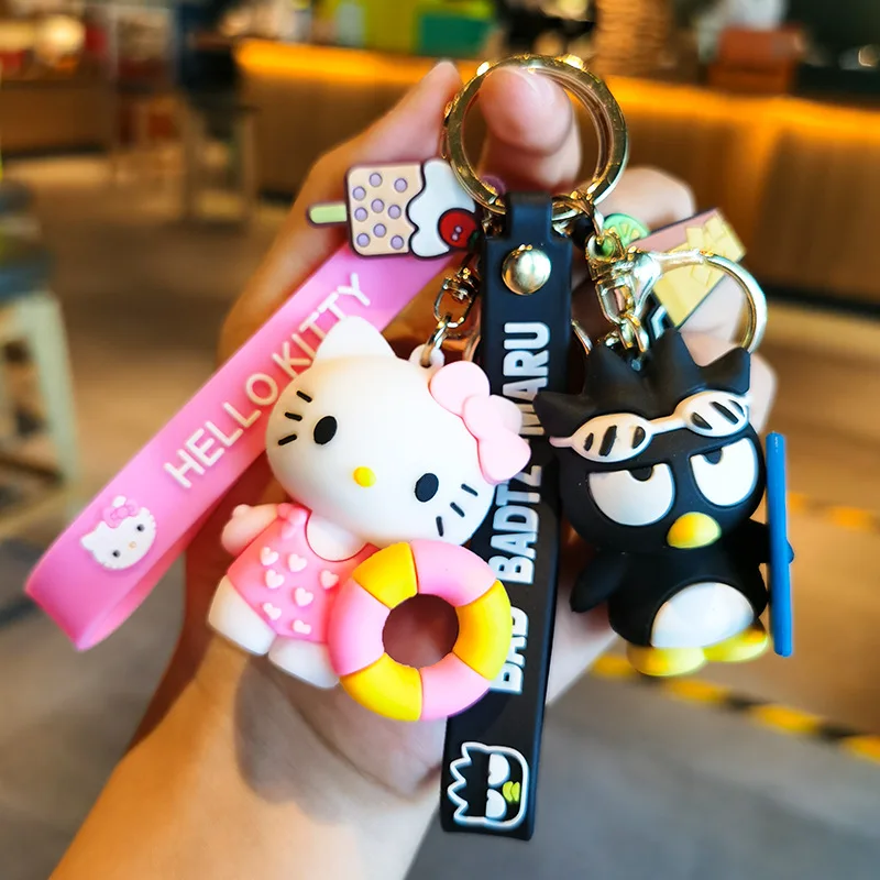 

Аниме Sanrio брелок Kawaii My Melody Cinnamoroll кукла игрушка маленький подарок парная машина Девушка Подвеска на рюкзак