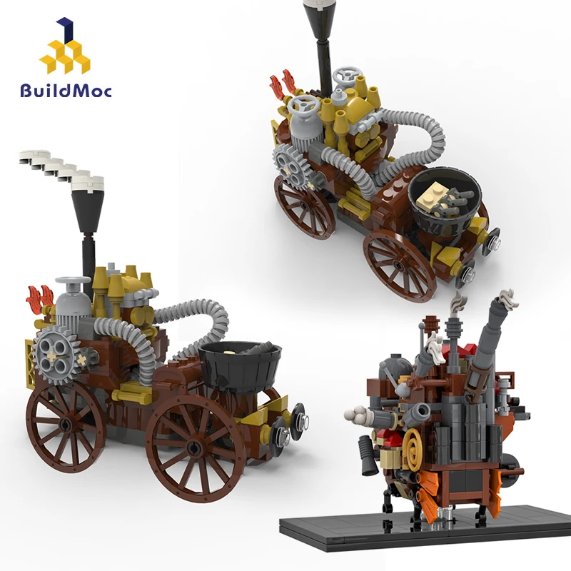 

Конструктор MOC Hal's Mobile, чудесный самодвижущийся замок Оливера, каретка, набор строительных блоков, винтажные машинки в стиле стимпанк, детск...