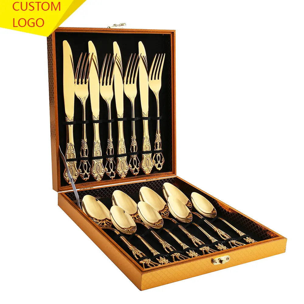 

16 шт., столовые приборы из нержавеющей стали