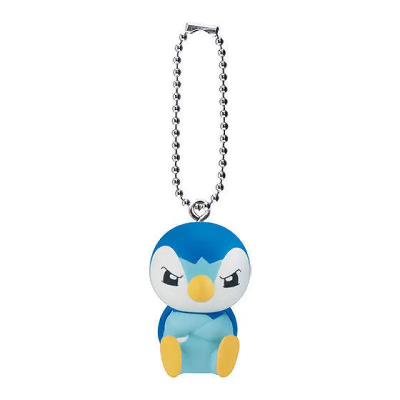 Фото Брелок-талисман Bandai Gashapon Pokemon Piplup с забавным лицом, идеальный подарок для фанатов аниме, игрушка-подарок для детей, украшение №3