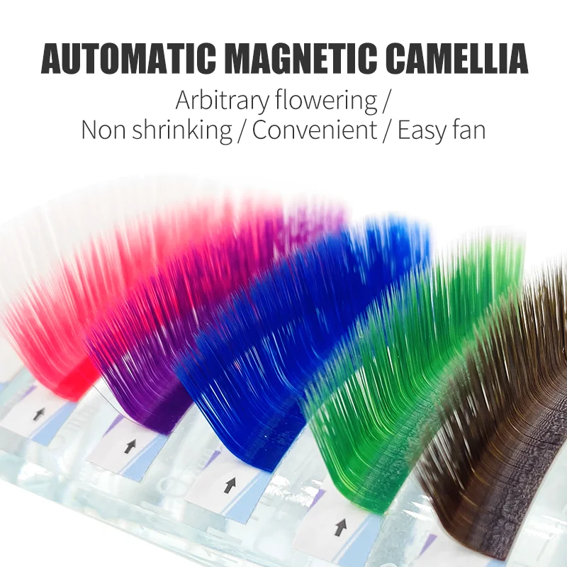 Ресницы NATUHANA Easy Fan Color ed L/LU(M) для наращивания накладных ресниц индивидуальные