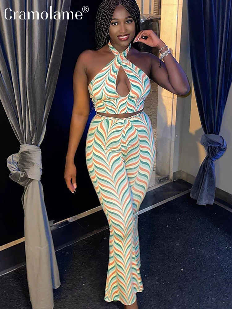 Женский комплект из двух предметов с принтом лето 2022 сексуальные женские брюки