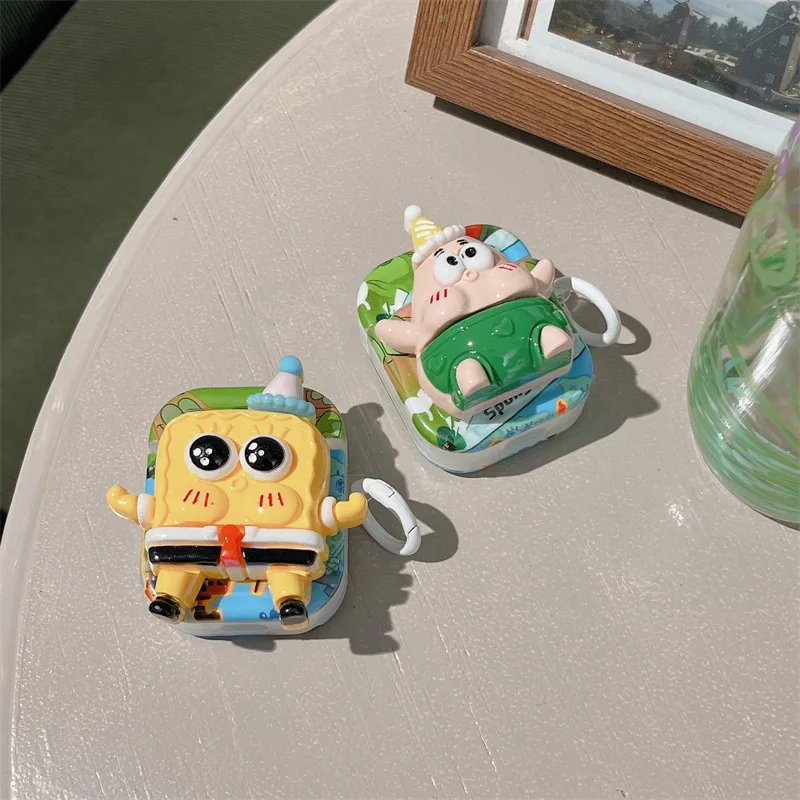 

Cartoon Starfish Figure Case for AirPods Pro2 Airpod Pro 1 2 3 Bluetooth Earbuds Charging Box Protective Earphone Case Cover