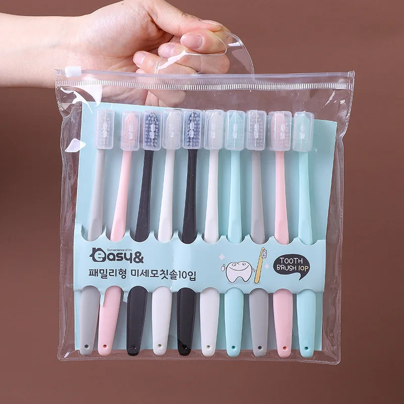 

10 шт., набор зубных щеток с мягкой щетиной