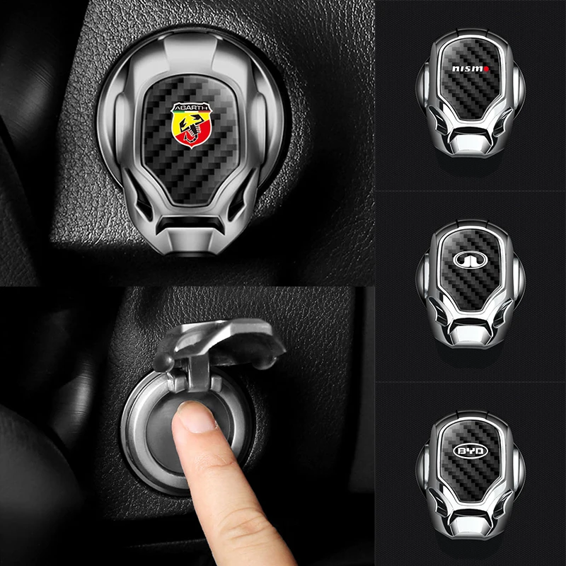 

Car Engine Start Stop Button Cover One-click ignition decoration For Hyundai Santa Fe Sonata Solaris Azera Creta I30 Ix25 Tucson