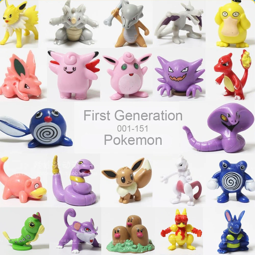 

Pokemon Model Psyduck Haunter Magmar Charizard Caterpie Action Eevee Mewtwo Meowth Figure Collections Children Toy