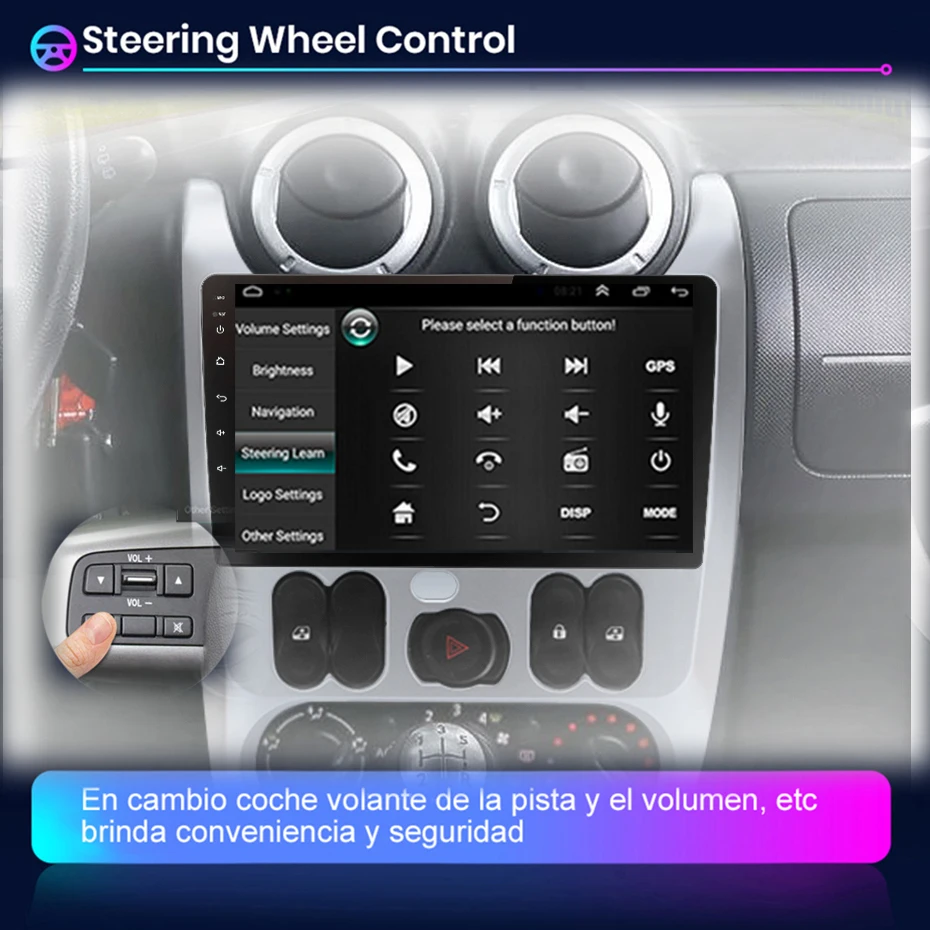 Автомагнитола 2DIN 4 + 64 ГБ Android мультимедийный плеер carplay GPS-навигация без DVD для Renault
