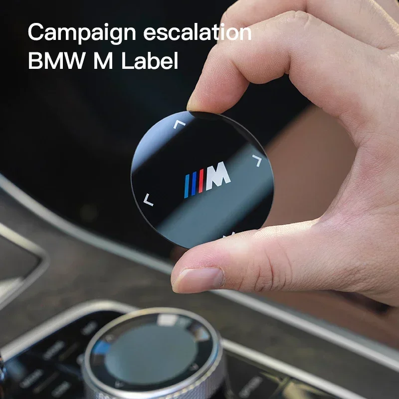 Фото Декоративная наклейка на кнопки мультимедиа для салона автомобиля BMW X1 X2 X3 X5 X4 X6 X7 G01 G02 M3 M4 M5 G30 G20 G22 G23 G26 520i 523i G0 №1