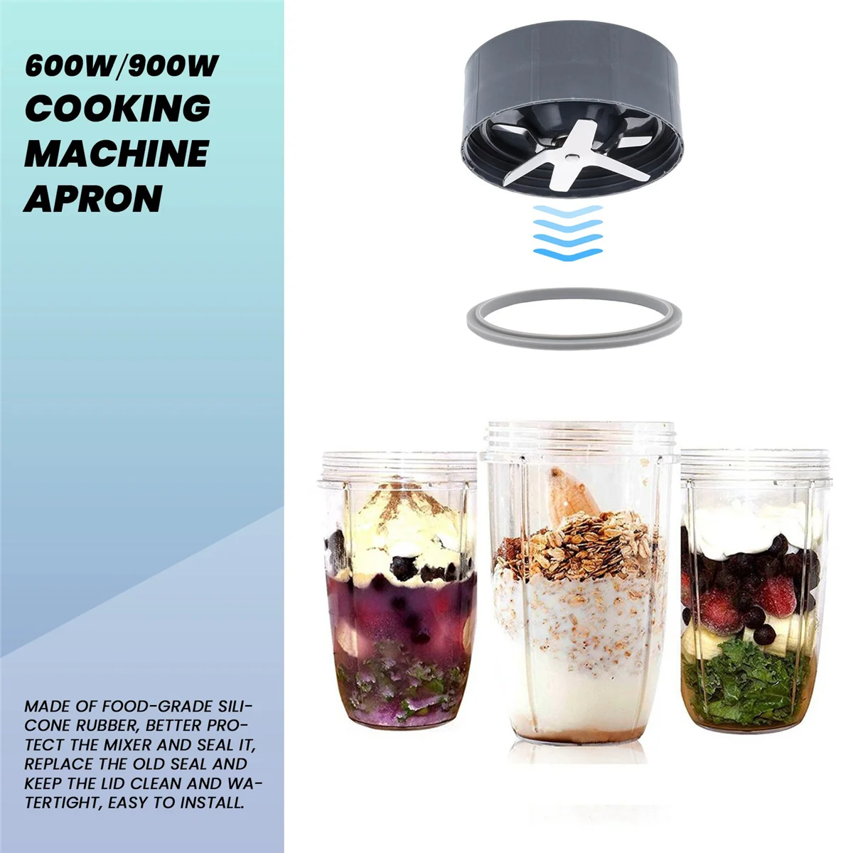 Сменная прокладка с губкой для детали блендера Nutribullet совместимая деталь из 2