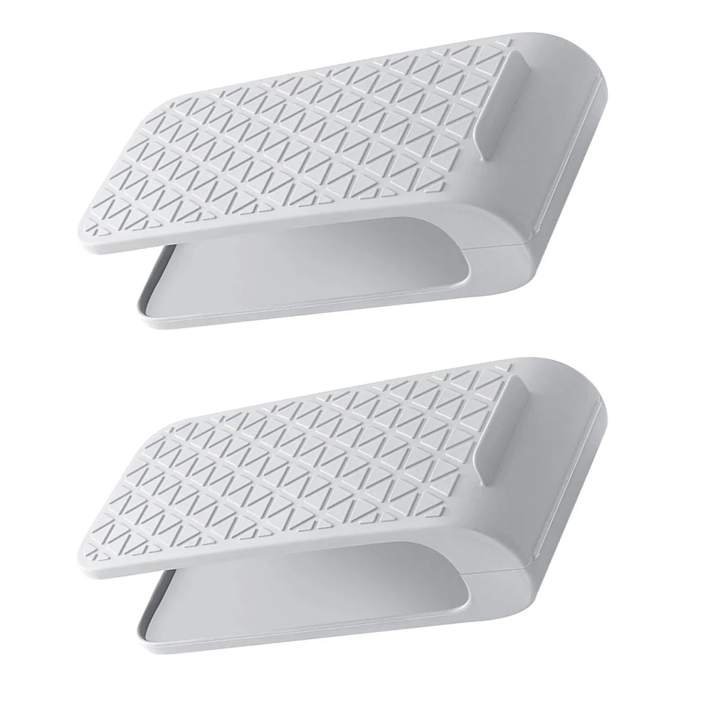 

2 Pcs Shoe Holder Up-down Rack Two Tier Holding Space Saving Home Slipper Storage Organizer Shoes