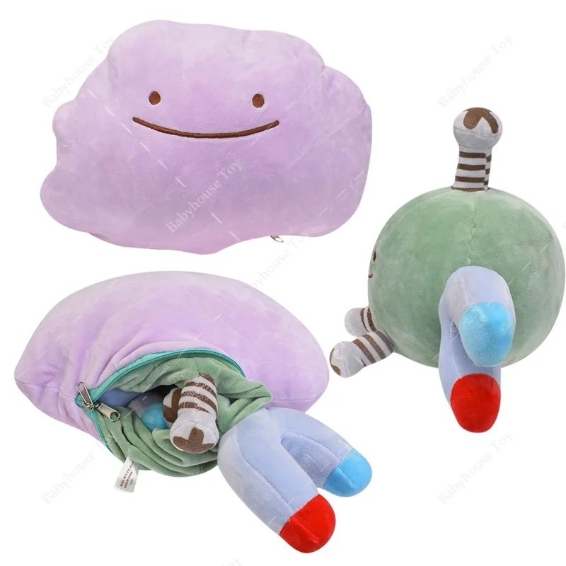 Pokemon Ditto and Magnemite Plush Toys Soft Stuffed Peluche Animals Doll Gifts for Children Birthday