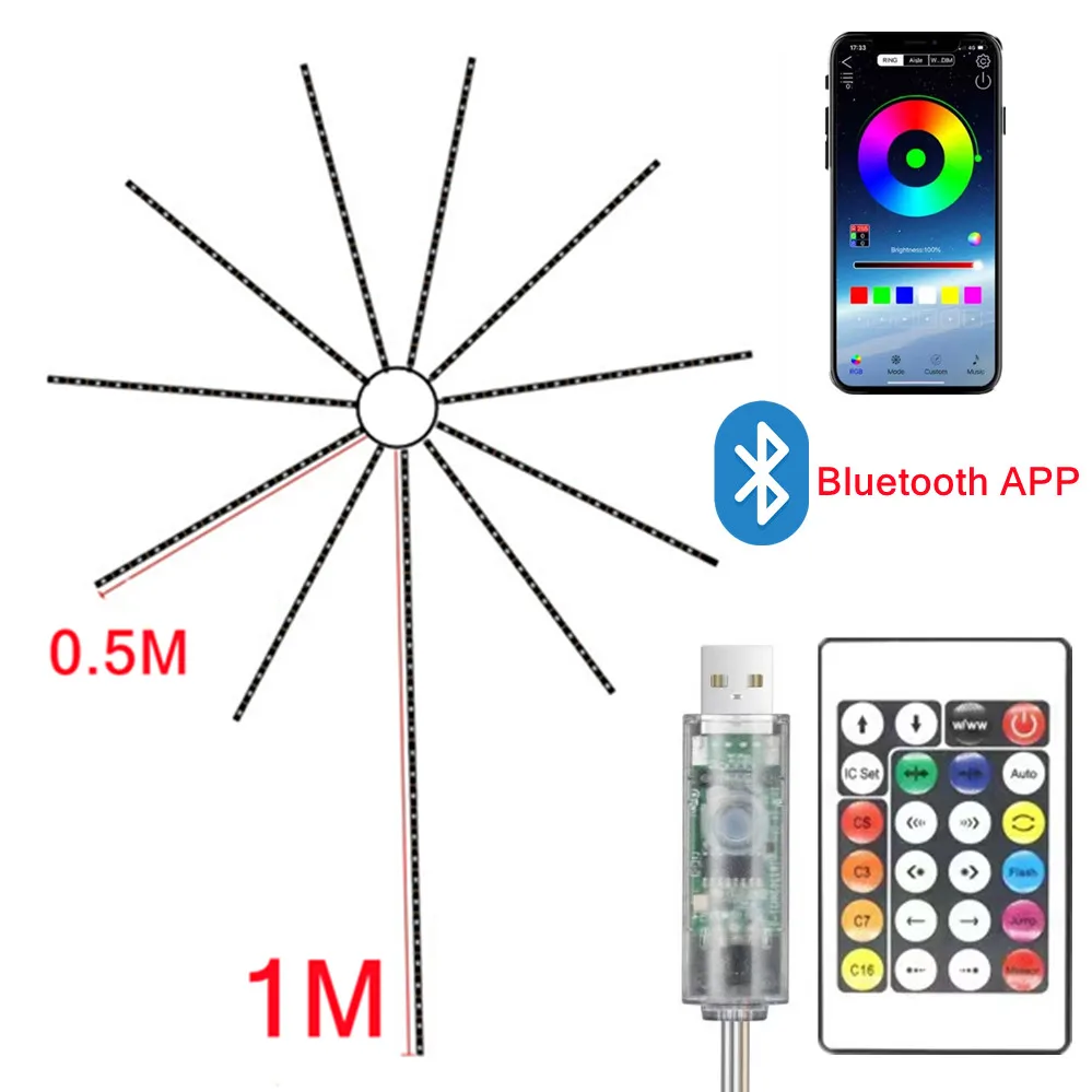 

RGBIC светодиодная лента USB 5V 1 метр