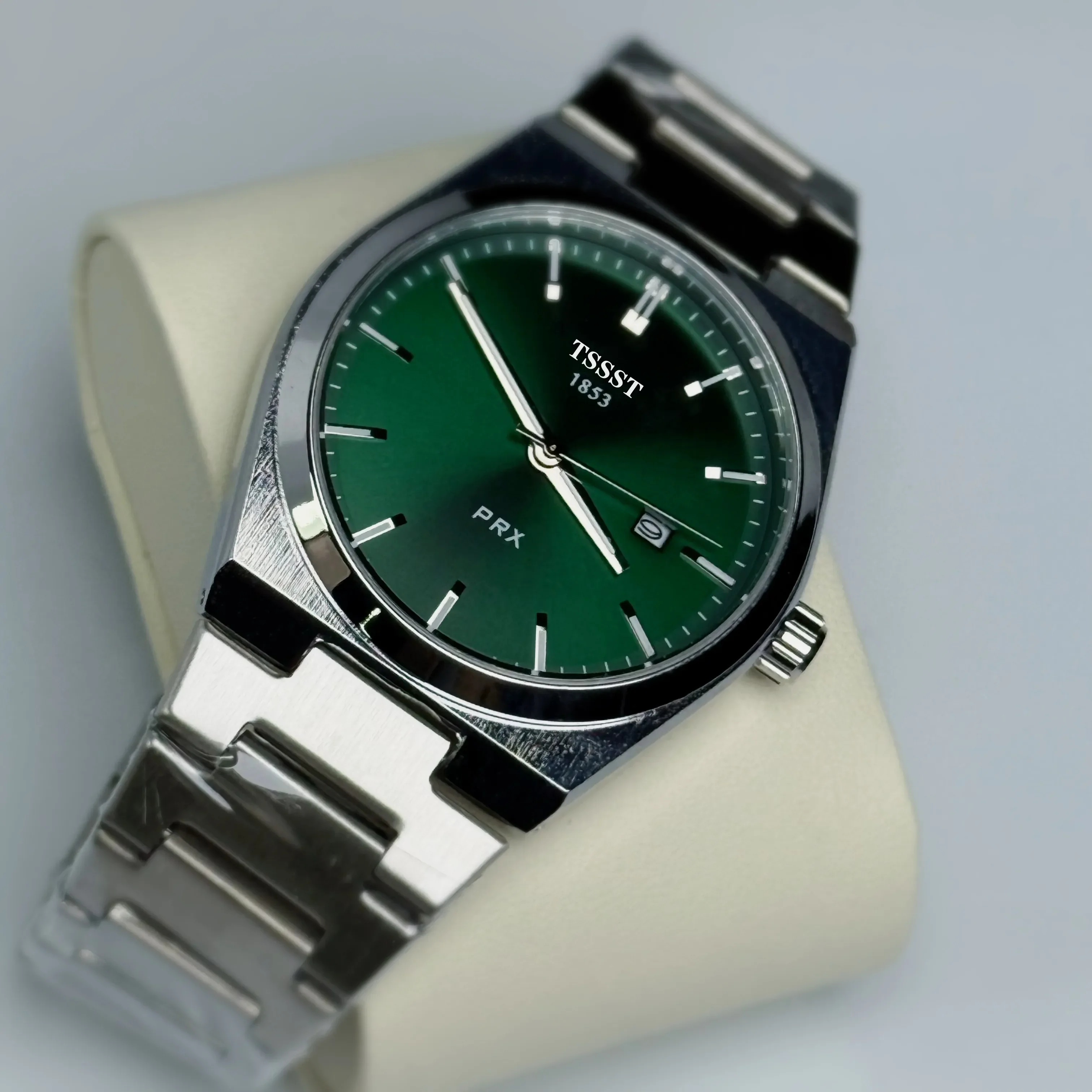 Фото Новые деловые роскошные лучшие бренды TISSOT мужские и женские кварцевые часы с сканирующим механизмом, модные повседневные часы из нержавеющей стали №1