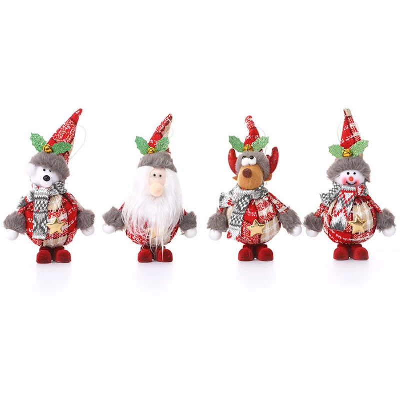 

Креативный Дед Мороз, Искусственная елка, маленькие подвесные куклы, украшения для семейвечерние, домашний декор на Рождество