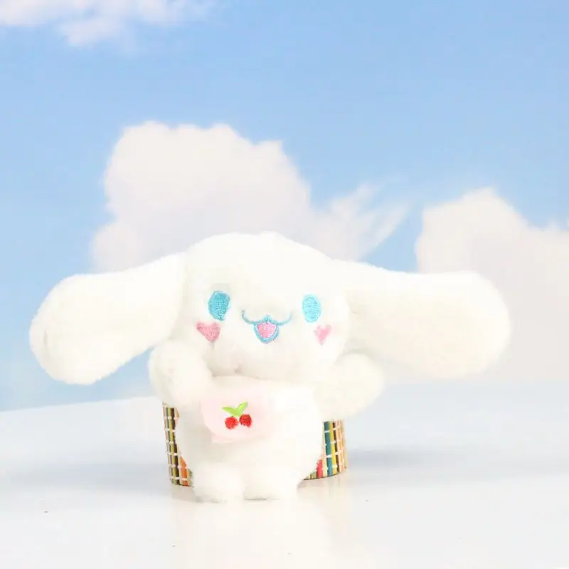 10 см милый мультяшный аниме в форме вишни ранец плюшевая игрушка маленькая белая