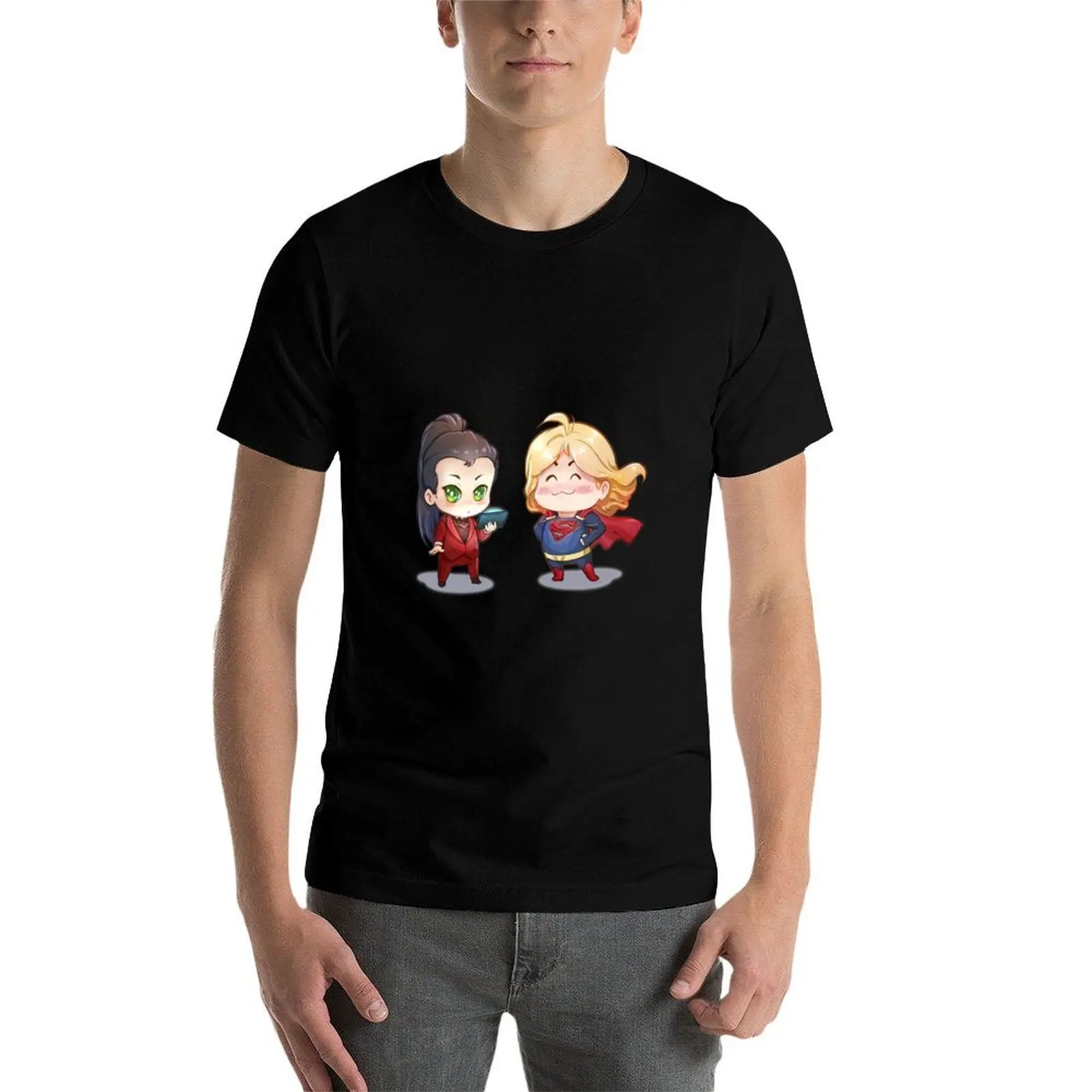 Фото Футболка Supercorp Chibi, мужская футболка, роскошная футболка №4