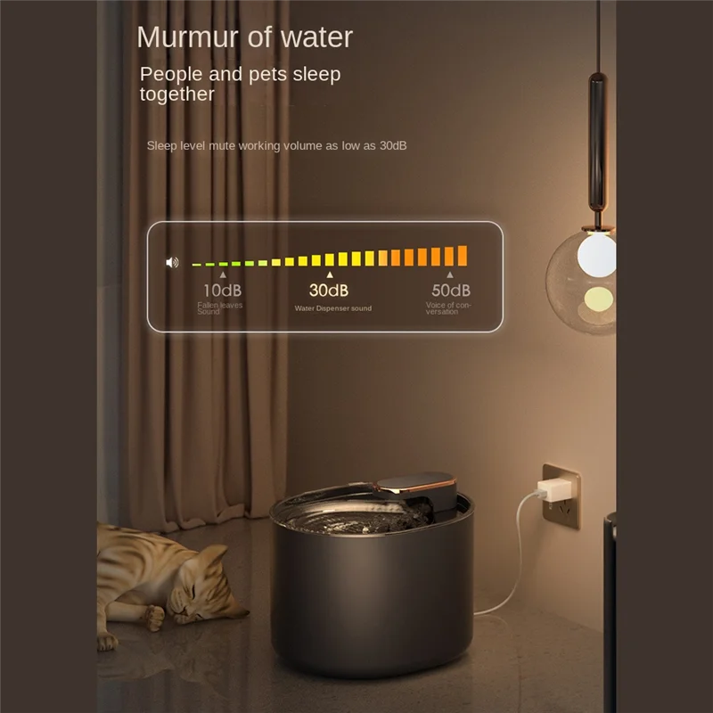 

Автоматический питьевой фонтанчик для домашних животных, 3 л