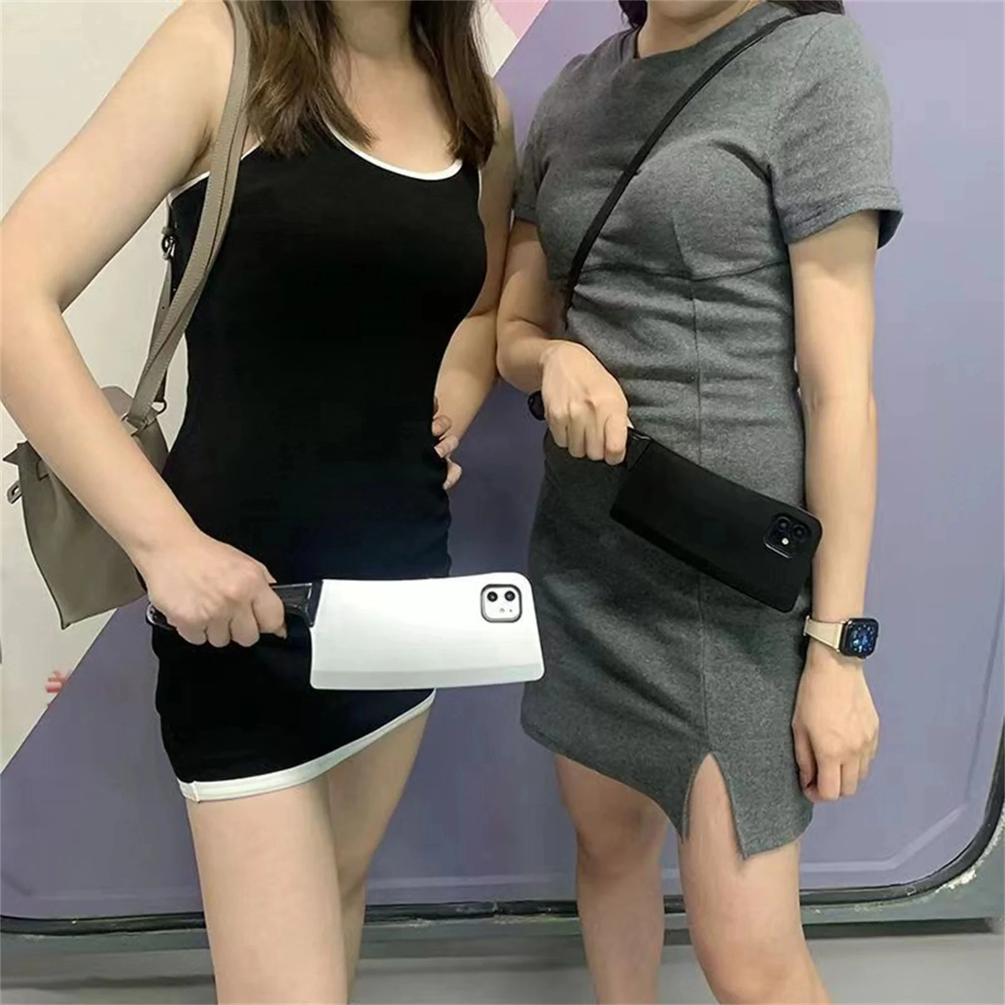 Забавный чехол для телефона с игрушечным кухонным ножом iPhone мини-чехол iPhone14 13 12