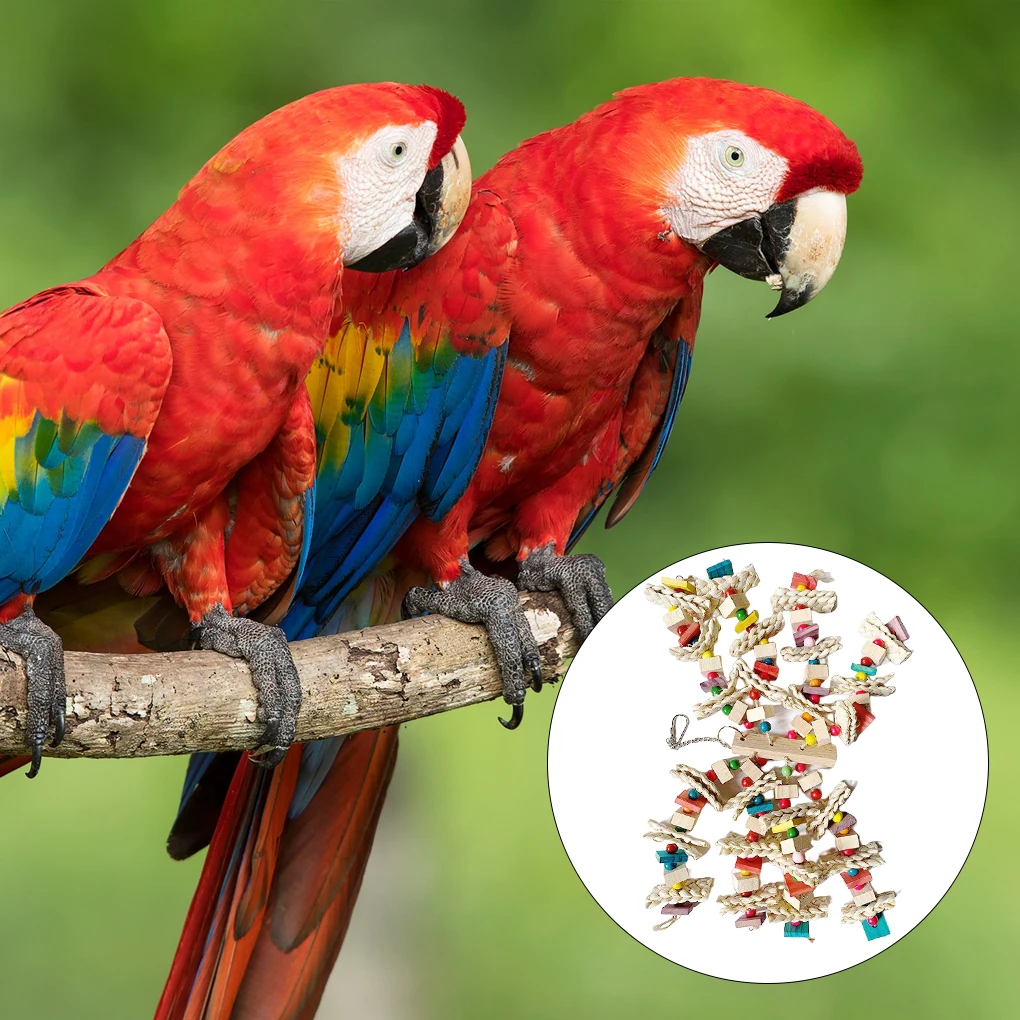 

Жевательные игрушки для домашних животных, узлы, развлекательные упражнения, искусственная птичья клетка