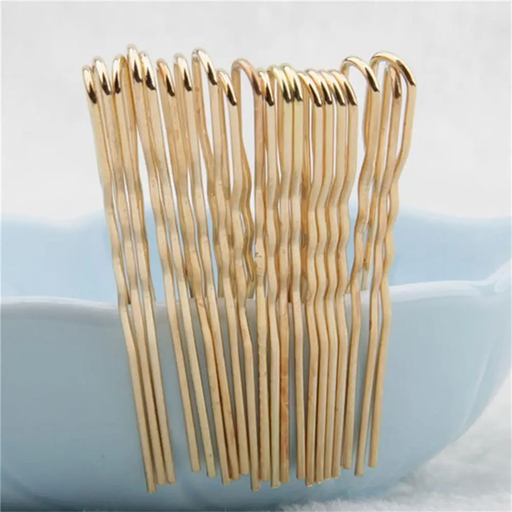 

20 pcs Fashion U Shaped Waved Metal Hairpins Bobby Pins Barrettes Wedding Bridal Hair Clips Hair Accessories Jewelry