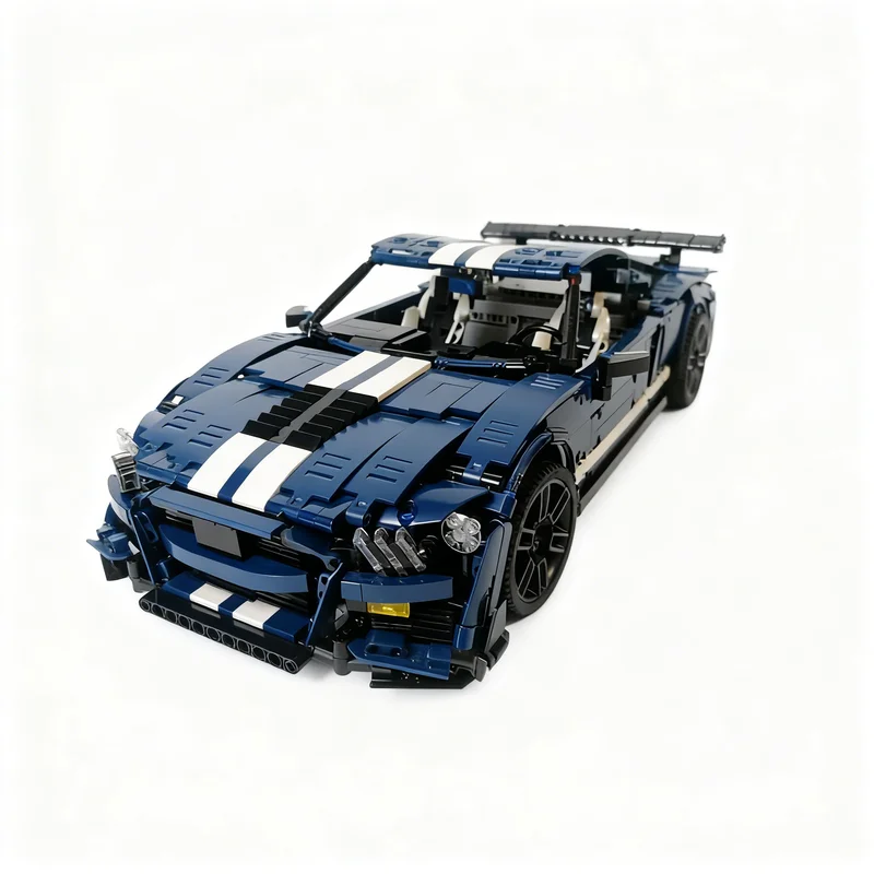 Фото 2170 деталей MOC Ford Mustang Shelby GT500: Конструктор, Развивающая игрушка, Новогодний подарок, Креативная идея, Обучающий конструктор для детей №1
