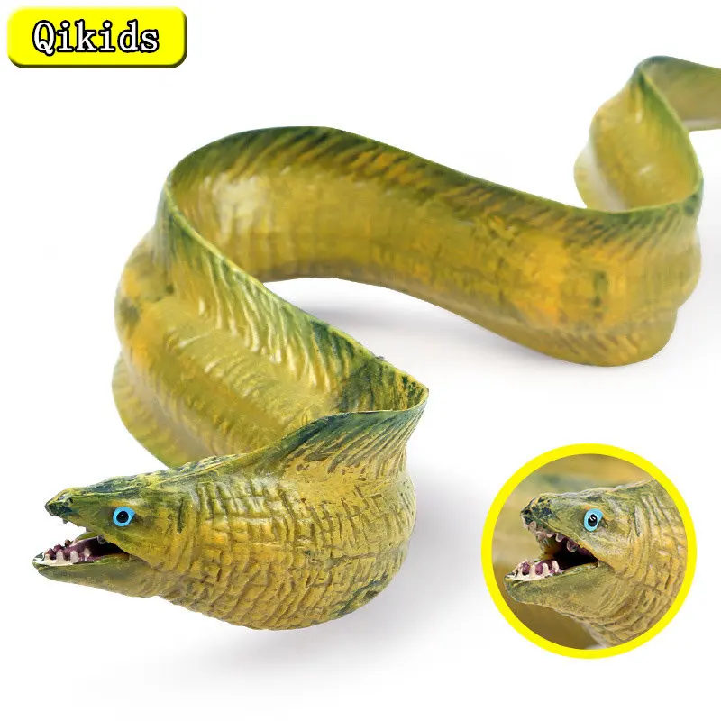

New Undersea Marine Animals Moray Eel Simulation Sea Life Animal Conger Model Figurines Action Figures Learning Toy For Kids