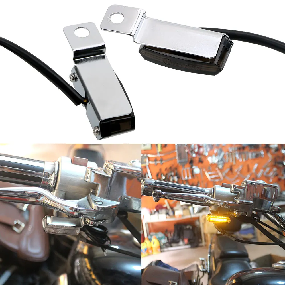 

2 шт., светодиодные сигнальные лампы для мотоциклов