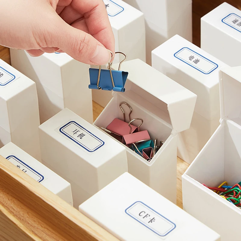 

Drawer Organizer Box Multifunctional Mini Storage Box Durable Container with Lid Porta Mascarilla For Home Office Bathroom New