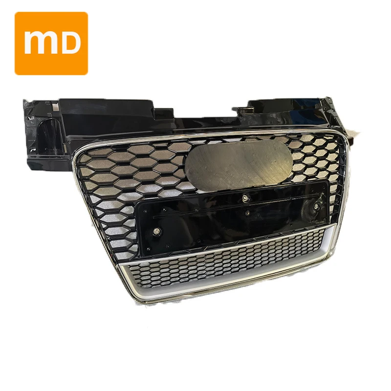 Глянцевые черные решетки радиатора с Сотами для Audi TT/TTS 2008-2015 модифицированные