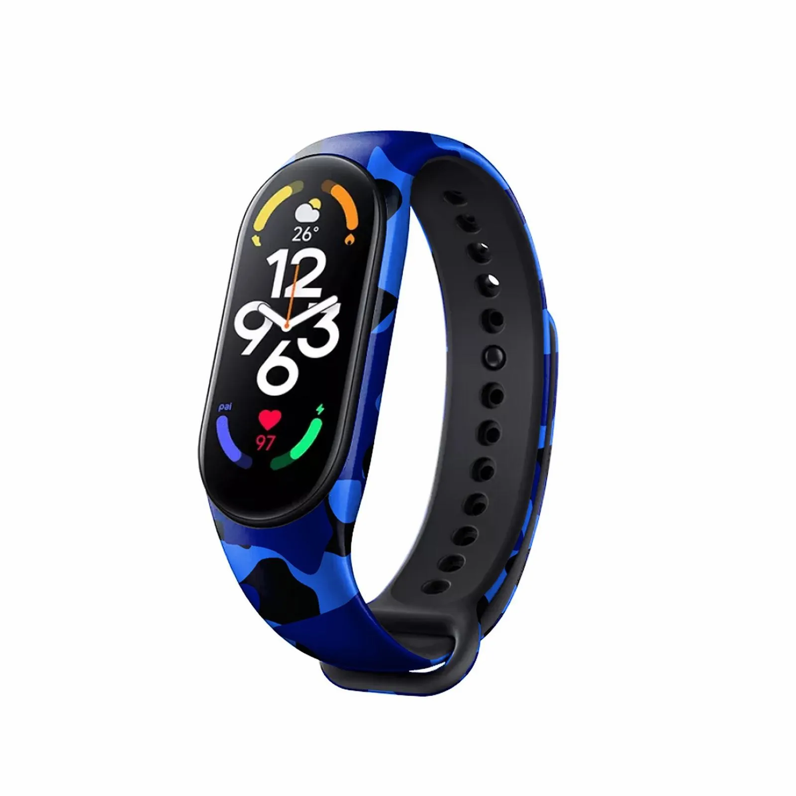 

Подходит для смарт-браслета Xiaomi Mi Band 7, персонализированные камуфляжные браслеты, пот, красный