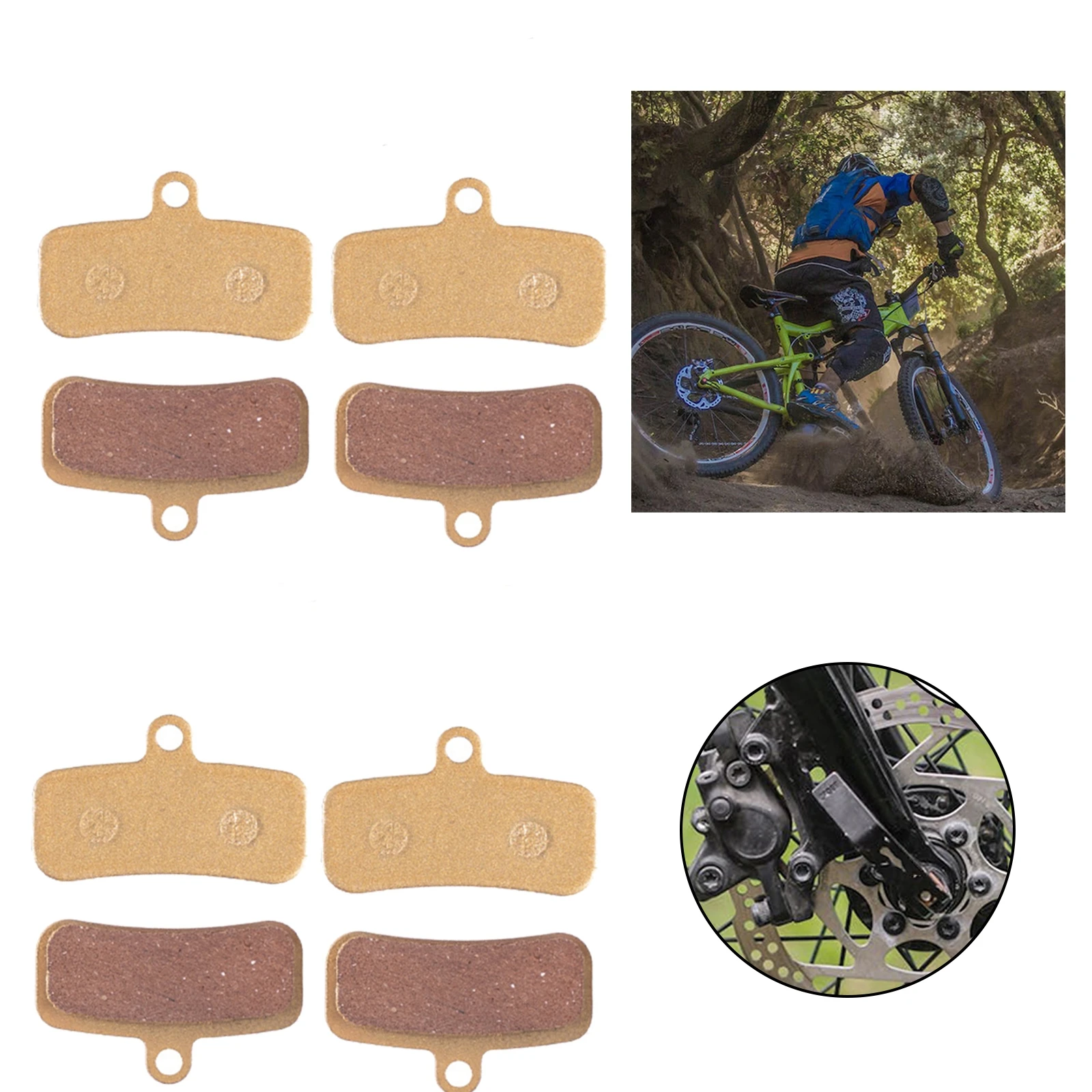 

Велосипедные тормозные колодки, Semimetal MTB смола, 4 пары