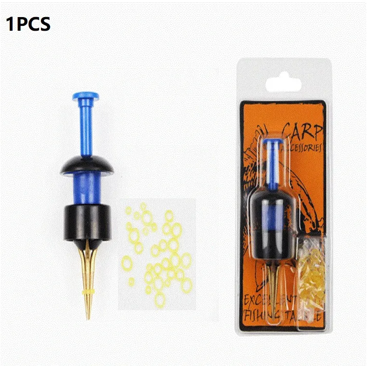 

Carp Fishing Tackle Pellet Bander Banding Tool + 1 Bands Bait BAG FREE Maggot Fit 3-12mm Pellets Earthworm Bloodworm Clip