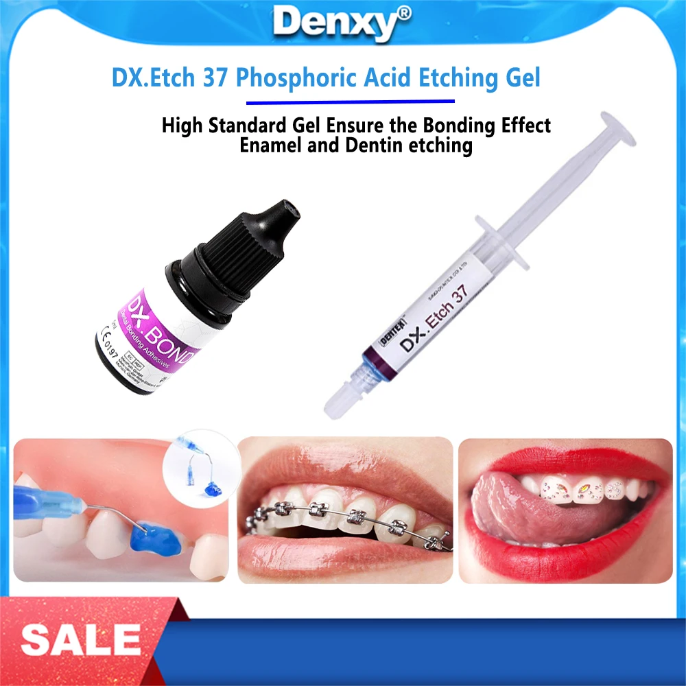 Гель для травления Dentex DX Etch 37% 4 шприца