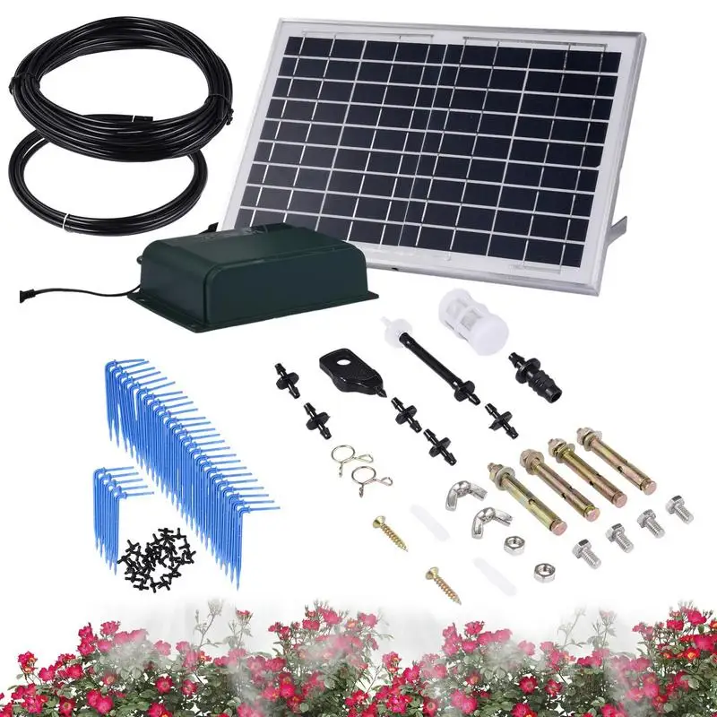 Automatic Irrigation System Solar Drip Irrigation System Automatic Intelligent Alarm 6 Timing Modes Adjustable Watering System