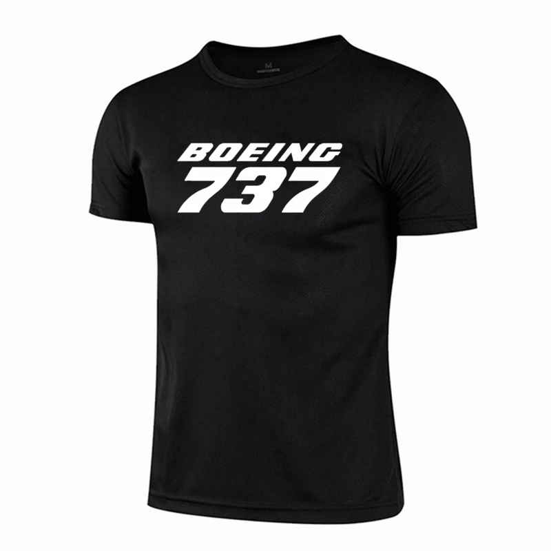 

High quality Aviation plane BOEING 737 print t-shirt summer new man Boeing aircraft 747 777 t shirt new men Top Tees