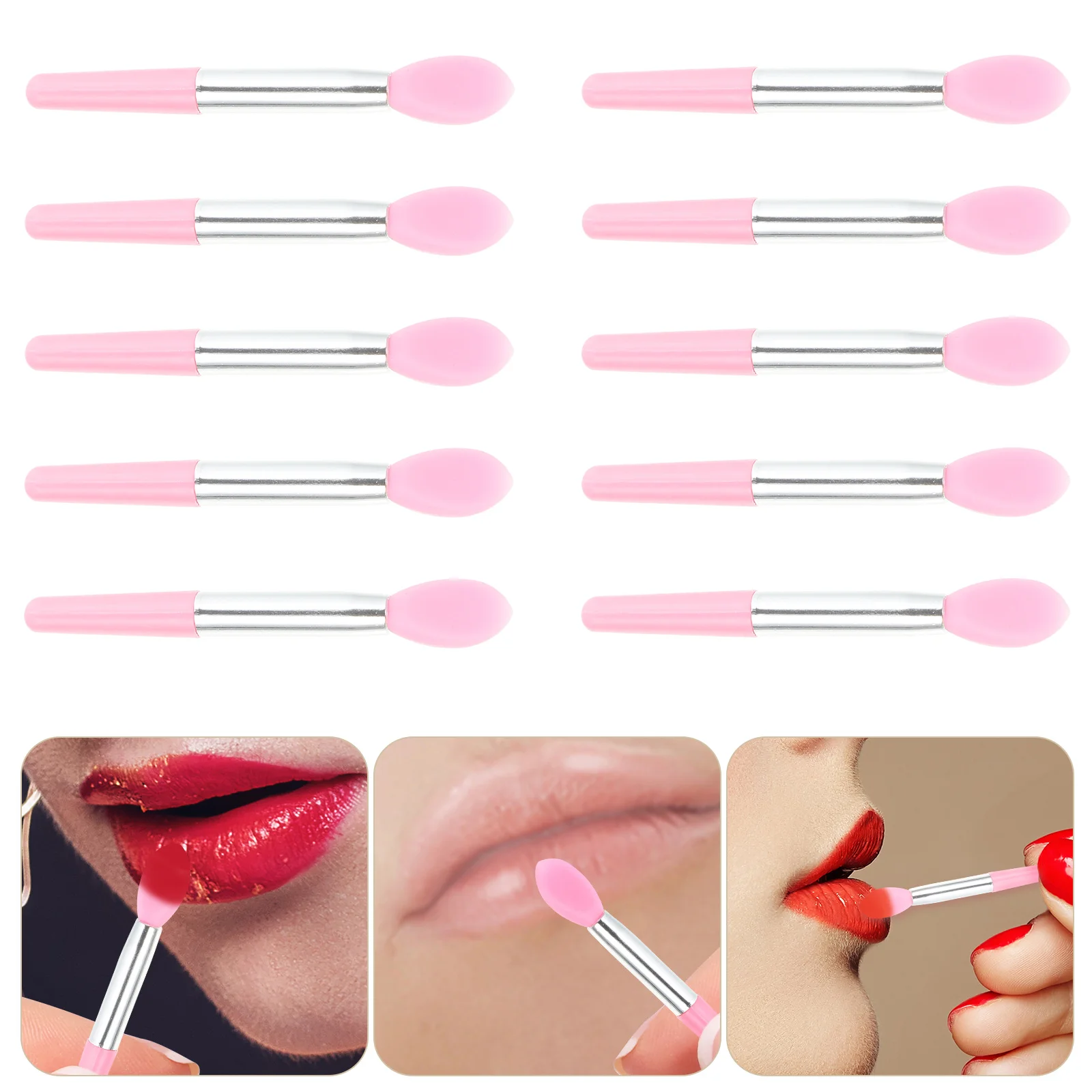 

Lip Applicator Brush Brushes Silicone Eyeshadow Lipstick Makeup Stick Cream Girl Concealer Scrubber Gloss Balm Oil Tool