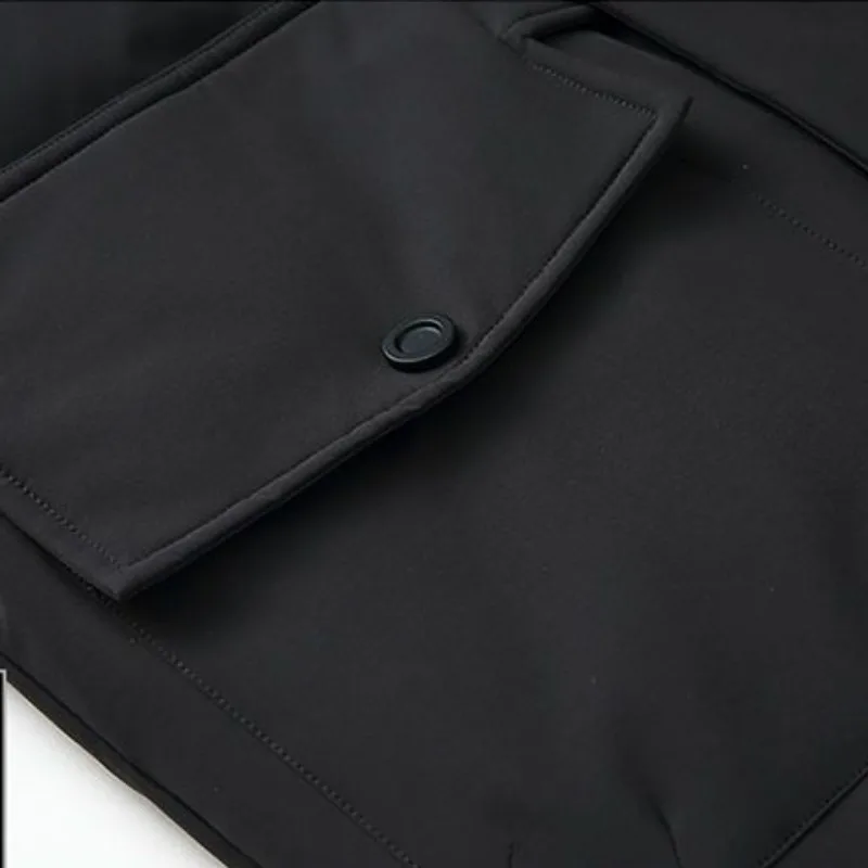 Зимний мужской пуховик средней длины рабочая одежда пальто с капюшоном