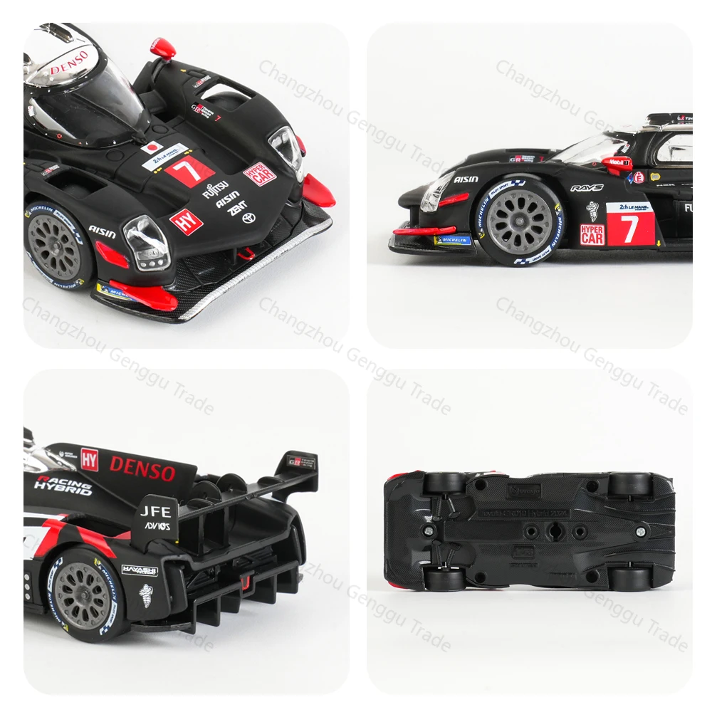 Фото Коллекционная модель гоночного автомобиля Bburago 1:43 Toyota GR010 Hybrid 2024, литая под давлением, статическая, игрушка №5